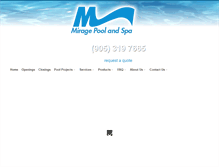 Tablet Screenshot of miragepoolservices.ca